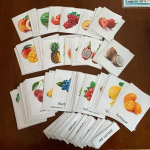 Fruits Galore: 50 Montessori Flashcards (Real Pictures)