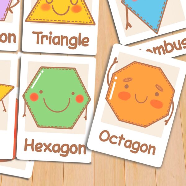 Geometric Shapes Flash Cards: Printable Montessori Materials