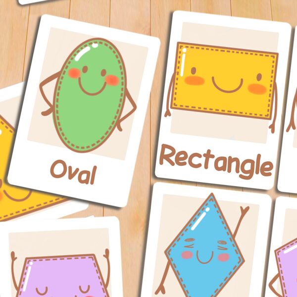 Geometric Shapes Flash Cards: Printable Montessori Materials