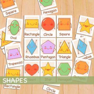 Geometric Shapes Flash Cards: Printable Montessori Materials